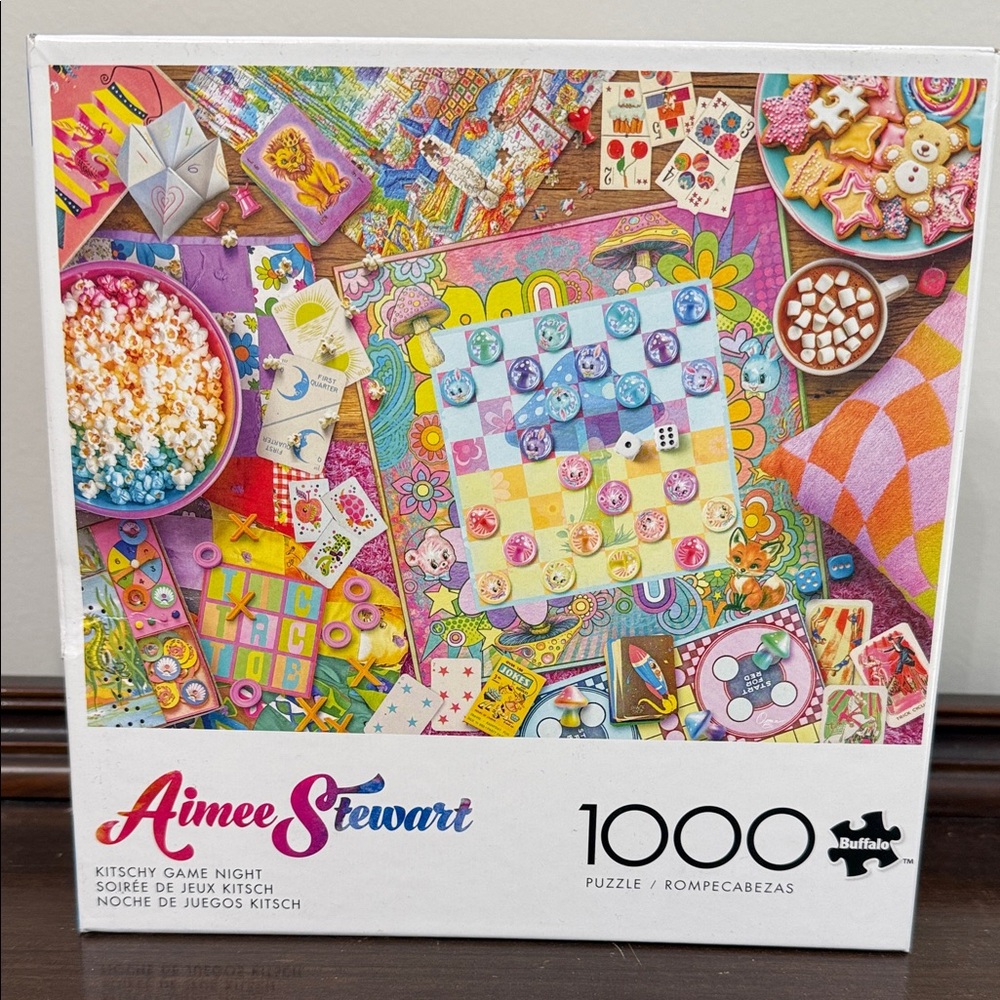 Aimee Stewart 1000 piece “Kitschy Game Night” Puzzle